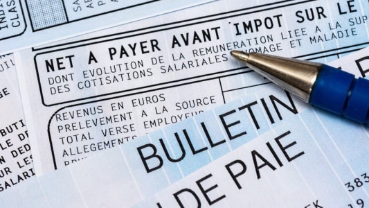 Prlvement  la source bulletin salaire