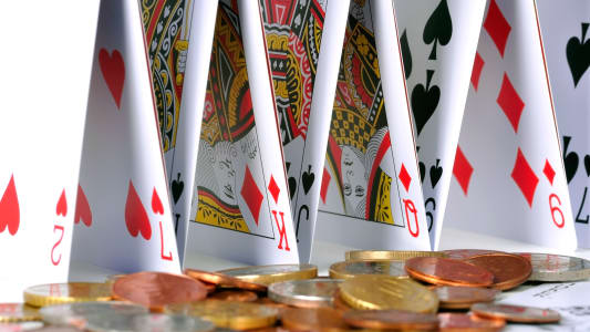 Cartes, argent, jeu