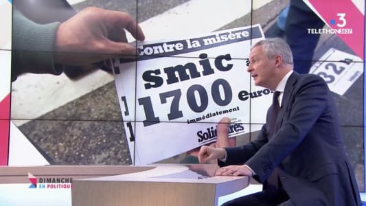 Illustration Smic et Bruno Le Maire