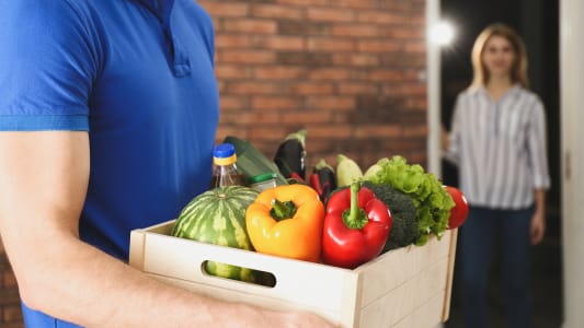 Livraison  domicile de produits frais