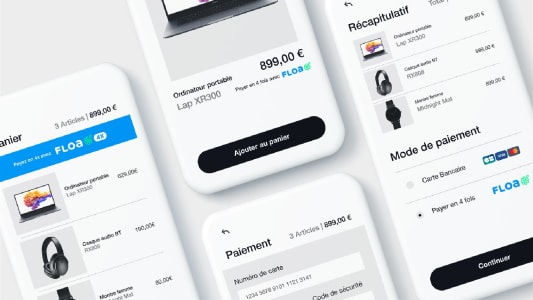 Illustration paiement fractionn mobile Floa