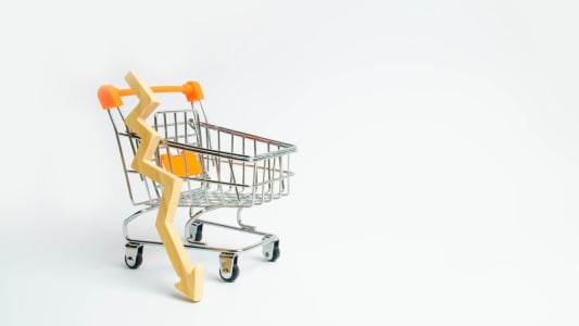 Caddie, chariot, pouvoir d'achat