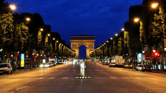 Champs-Elyses by night