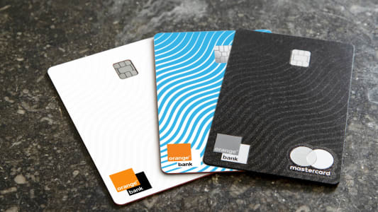 Nouvelles cartes Mastercard Orange Bank, novembre 2020