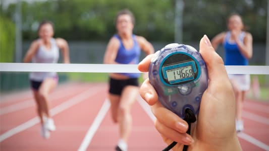Course, arrive, sprint