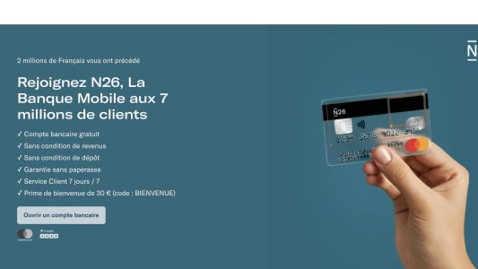 Prime de bienvenue N26