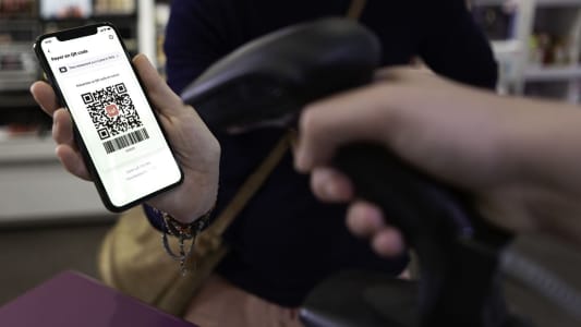 Paiement mobile par QR Code dans un magasin