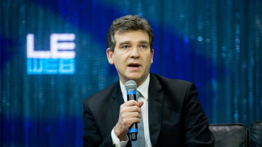 Arnaud Montebourg en dcembre 2013 lors de la confrence Le Web Paris