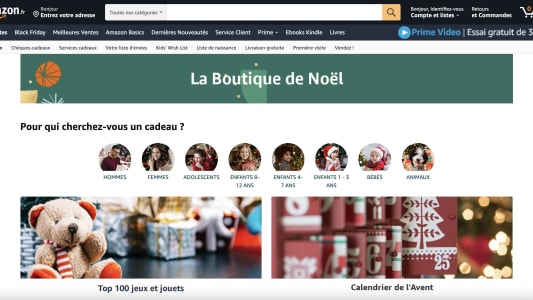 Noël sur Amazon