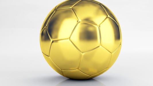 ballon de football en or