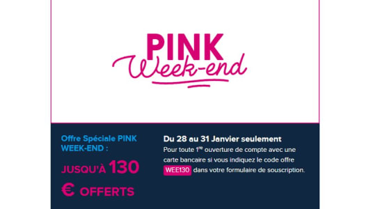 offre Pink Weekend