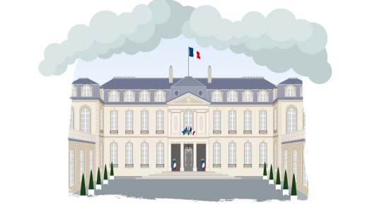 Dessin du palais de lElyse