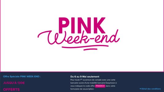 Pink Week-end Bourso