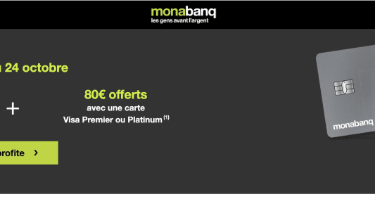 Promo Monabanq 160 euros