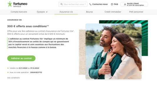 Fortuneo vie promo