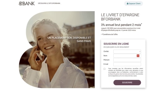 Offre livret BforBank