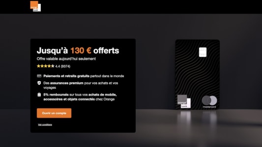Orange Bank promo flash