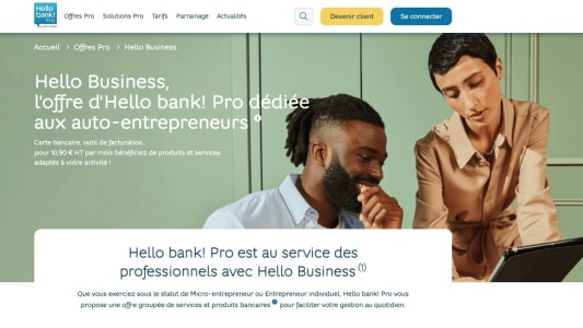 L'offre Hello Business par Hello bank! Pro