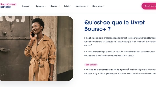 Boursorama : plus de plafond pour le livret d'épargne Bourso +
