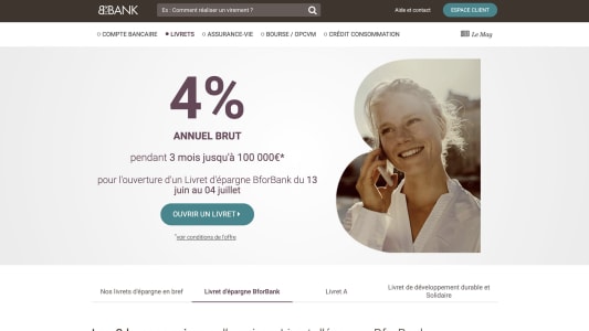 Livret Bforbank 4%