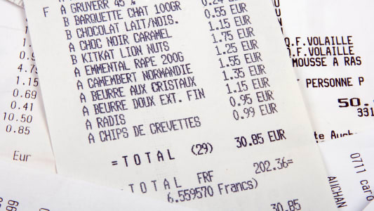 L'impression systmatique du ticket de caisse entre en vigueur au 1er aot