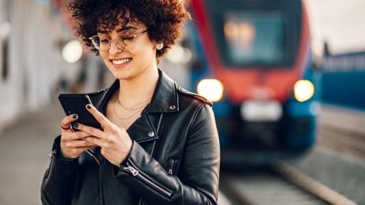 Billet de train mobile