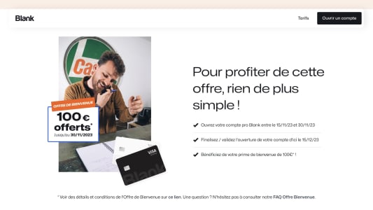 Blank 100 euros