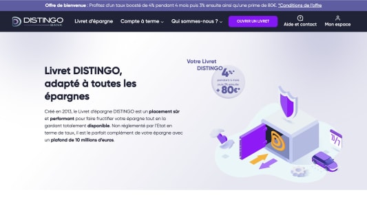 Promo Livret Distingo 4%