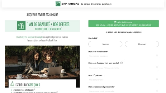 BNP Paribas 80 euros