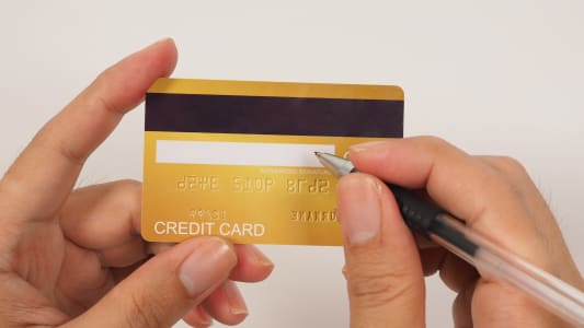 signature carte bancaire