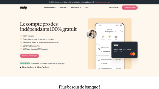 Compte professionnel Indy