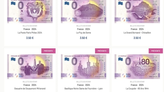 billets 0 euro