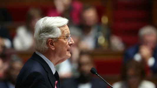 Michel Barnier devant l'Assemble nationale