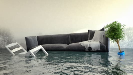 Un dgt des eaux dans une maison.