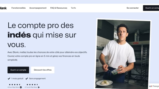Blank 1 mois offert