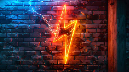 Des lumires style non, sous forme d'clair. 