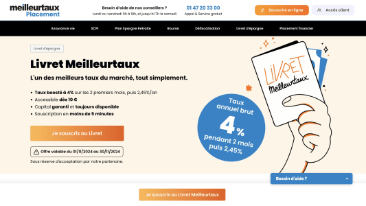 Livret meilleurtaux 4%