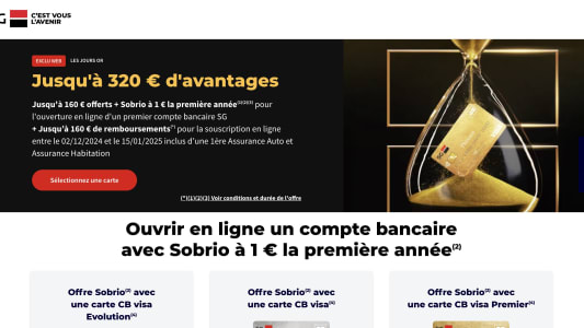 SG 320 euros offerts