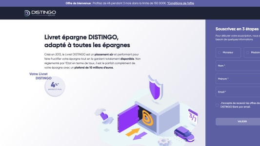 Distingo 4% pendant 3 mois