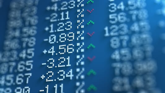 Un affichage avec des variations de pourcentages.