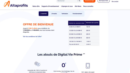 Digital Vie Prime 2000 euros