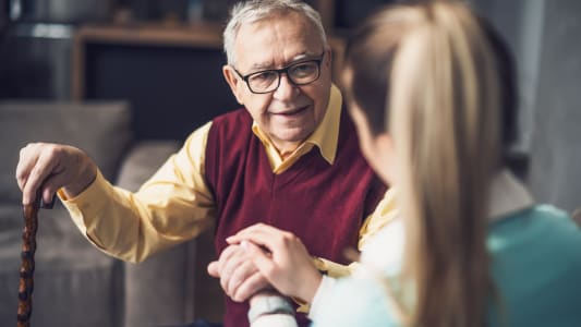 Une personne âgée.