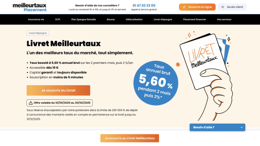 Livret Meilleurtaux 5,6%