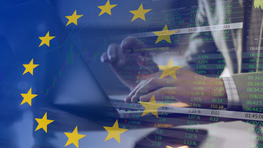 Le drapeau européen.