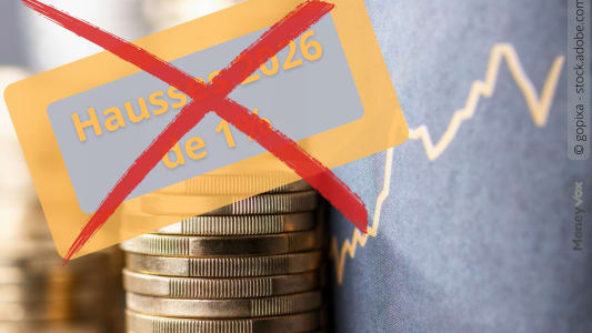 Graphique financier, pices empiles, croix rouge sur texte.