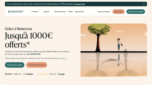 PER Goodvest 1000 euros offerts