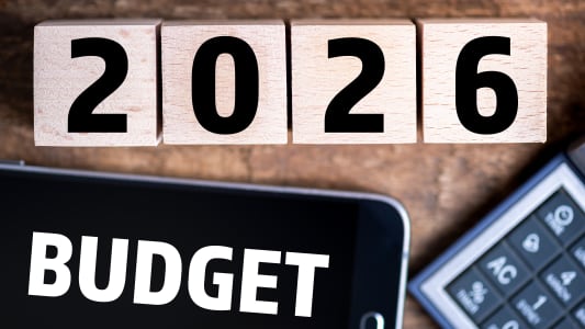 Concept de planification du budget 2026.