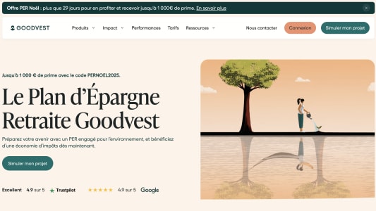 Epargne retraite : jusqu' 1 000 euros offerts pour l'ouverture d'un PER chez Goodvest d'ici le 31 dcembre