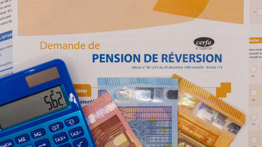 Un formulaire de l'état pour obtenir la pension de réversion.