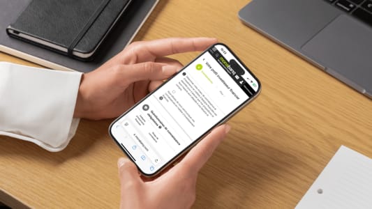 Montage mock-up du questionnaire investisseur bourse de Monabanq